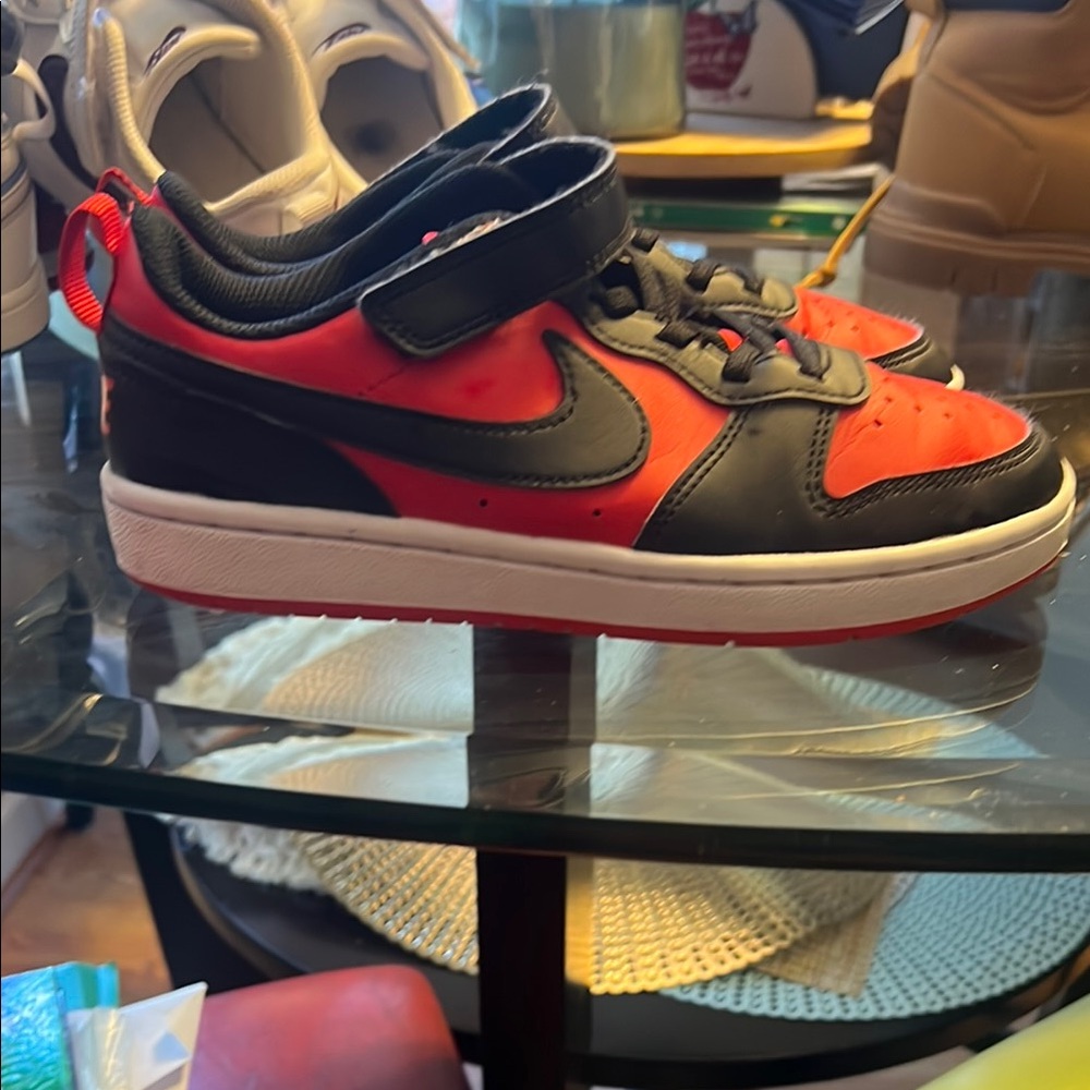 Kids Black and Red Sneakers